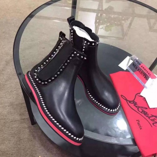 Christian Louboutin Notting Hill Red Sole Boot